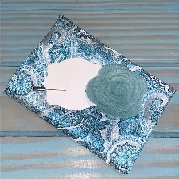 Other - NEW Men’s pocket square and lapel pin NEW